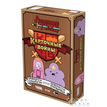 Наст.игра МХ "Время приключений. Карт. войны: Принцесса Бубыльгум против Принцессы Пупырки" арт.1709