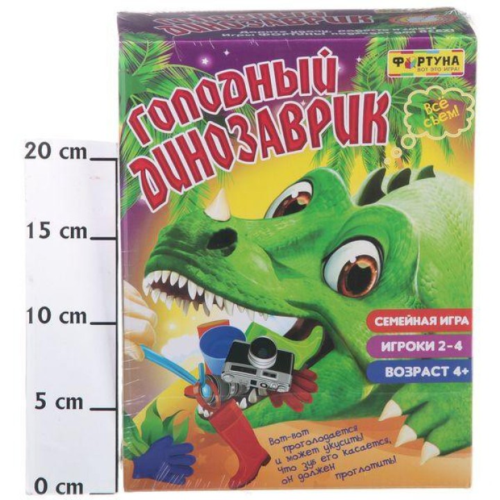 Настольная семейная игра арт.Ф72943 "Голодный динозаврик"