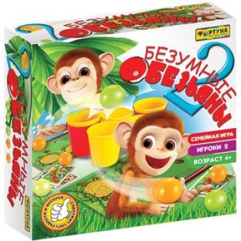 Настольная семейная игра арт.Ф86180 "Две безумные обезьяны" /36