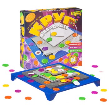 Настольная семейная игра арт.Ф77177 "Круг в квадрате"