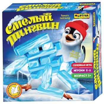 Настольная семейная игра арт.Ф79327 "Смелый пингвин"