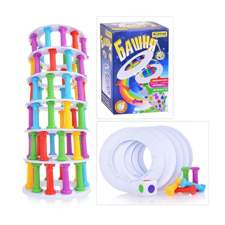 Настольная семейная игра арт.Ф71780 "Башня"