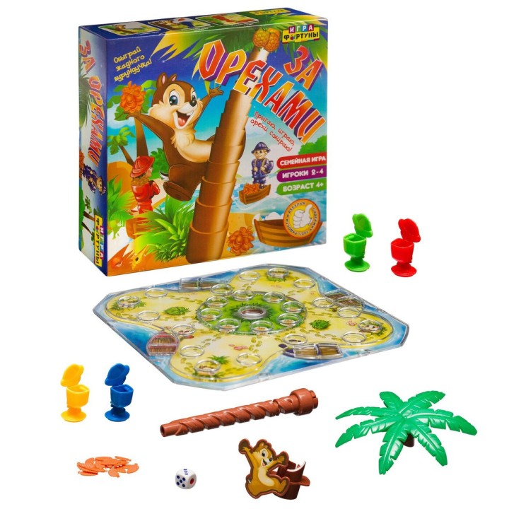 Настольная семейная игра арт.Ф72332 "За орехами"