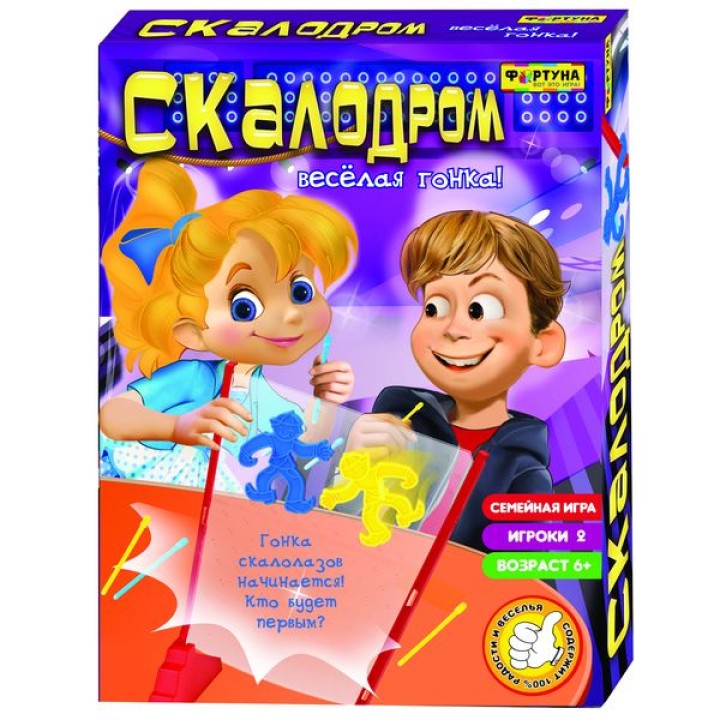Настольная семейная игра арт.Ф86078 "Скалодром, веселая гонка"