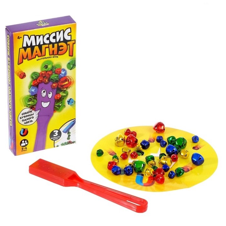 Лас Играс. 4186650 Настольная игра "Миссис Магнэт" цвет микс