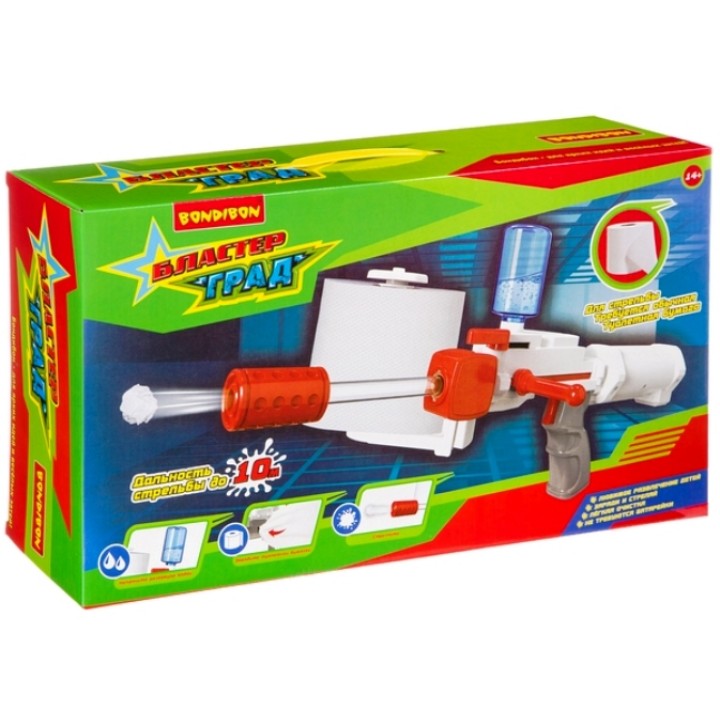 BONDIBON ВВ4265 Бластер "Град", стреляющий туалетной бумагой,