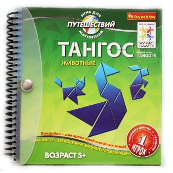 BONDIBON ВВ0887 Магнит. игра для путешествий "Тангос животные" SGT 120 RU /48