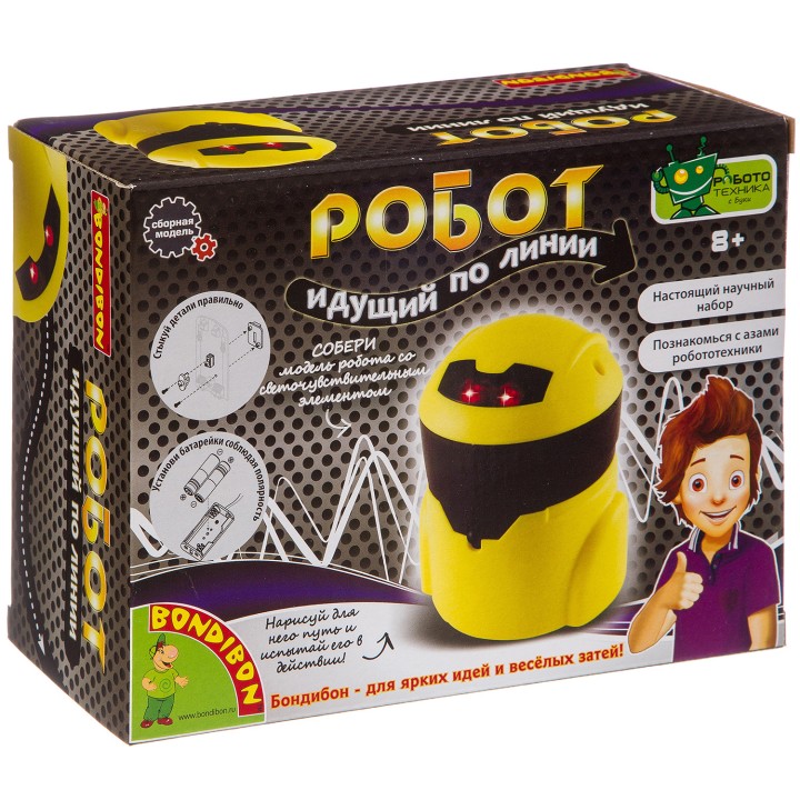 BONDIBON ВВ3344 Французские опыты Науки с Буки "Робот,идущий по линии"