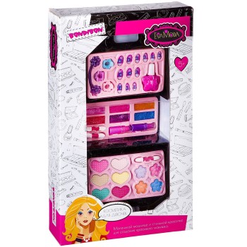 BONDIBON ВВ2251 Набор детской декор. косметики Eva Moda, BOX 24х40х7 см косметичка