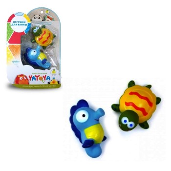 ЯиГрушка. 12292-3 Игрушка для ванной "Yatoya Морские животные" 2 шт (черепашка, морской конек)