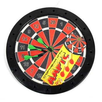 Дартс большой двухсторонний (3 дротика) (Задира)