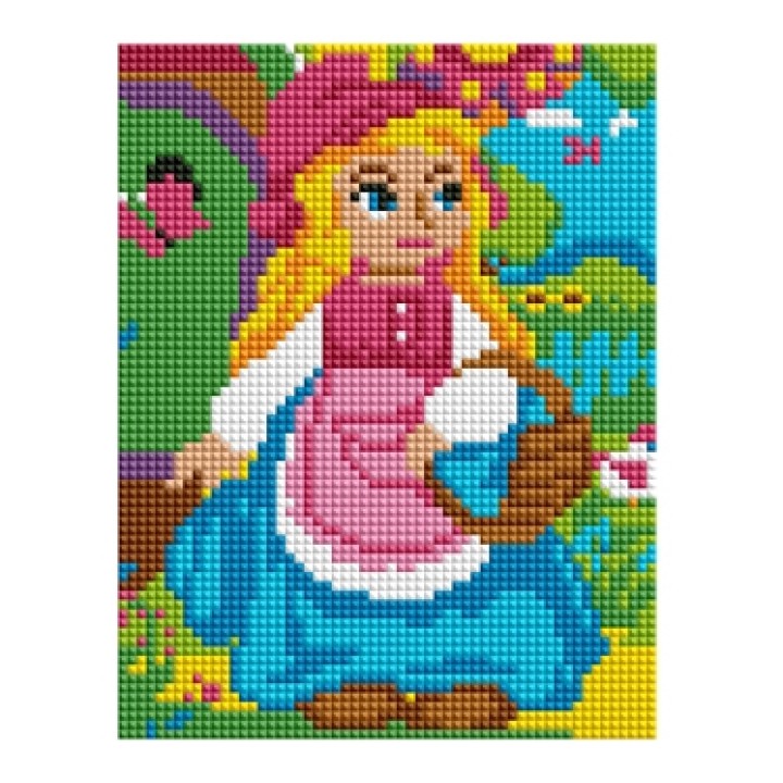 Рыжий кот. Алмаз. мозаика AC17012 17х22 см, с подр. (15 цв.) "Красная шапочка"