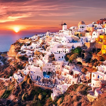 Рыжий кот. Холст 40х50 арт.Х-9189 с красками по номерам "Вечерний Санторини"