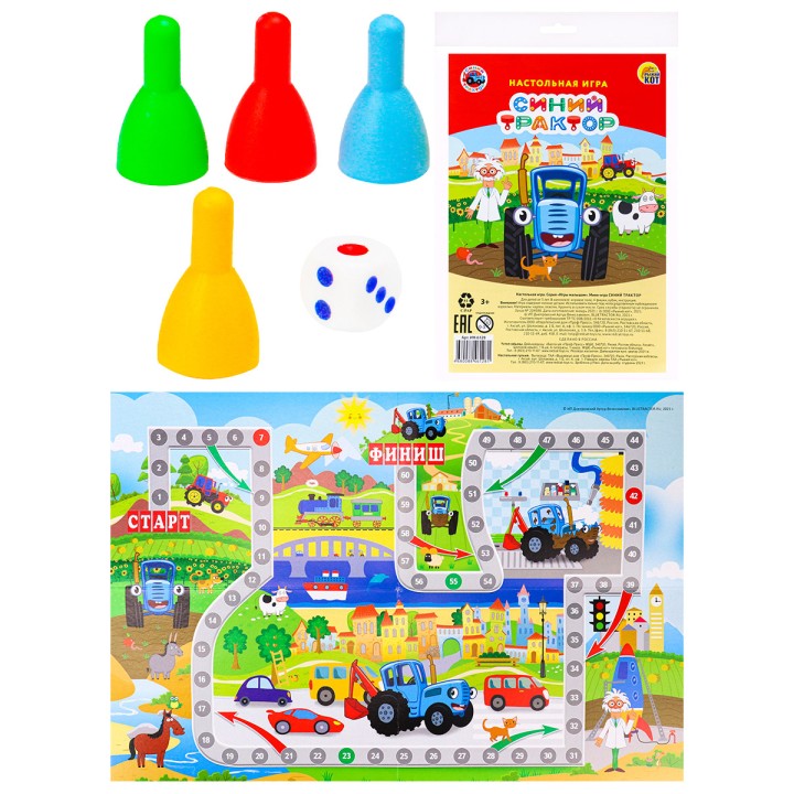 Рыжий кот. Наст. игра "Синий трактор" Арт.ИН-6128