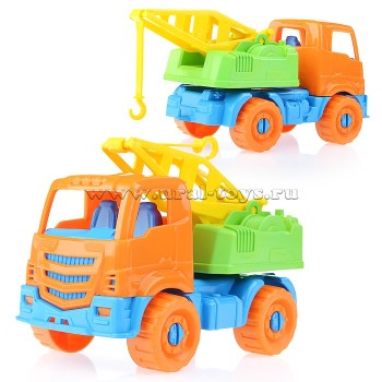 Рыжий кот. Машинка эвакуатор "Ярослав" оранжевый 16 см. арт.И-3331