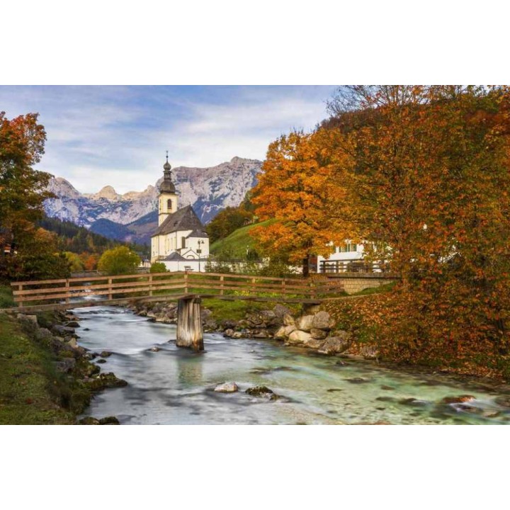 Рыжий кот. Холст 40х50 арт.Х-7334 с красками по номерам "Живописная осень в горах"