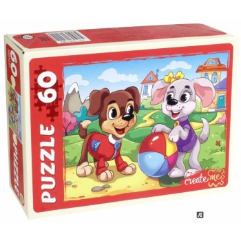 Рыжий кот. Пазлы 60 эл. арт.7202 "Забавные Щенки"