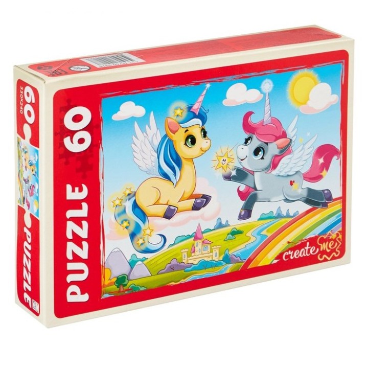 Рыжий кот. Пазлы 60 эл. арт.0418 "Единороги"