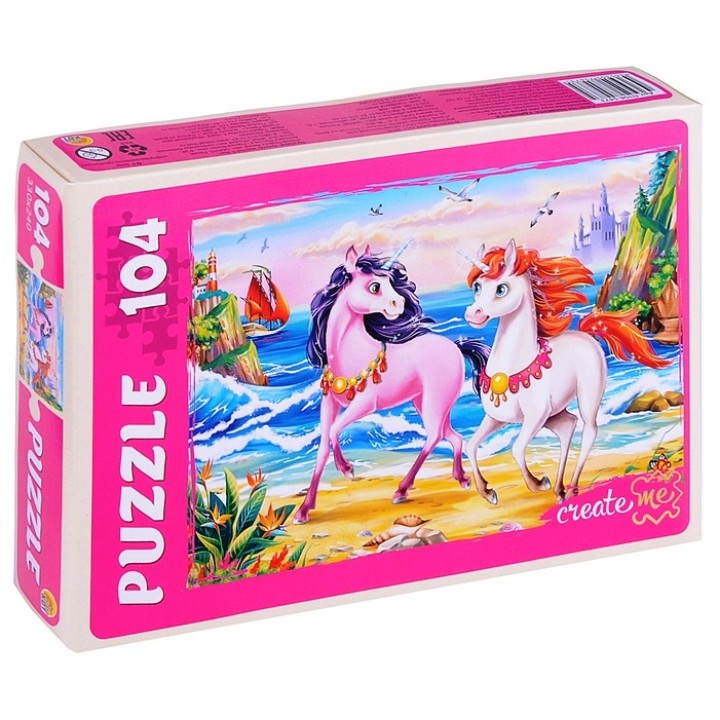 Рыжий кот. Пазлы 104 эл. арт.5473 "Единороги"