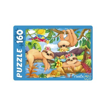 Рыжий кот. Пазлы 160 эл. арт.2460 "Милые ленивцы №5"