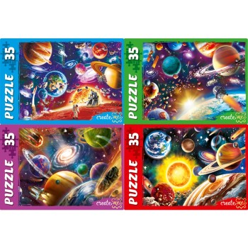 Рыжий кот. Пазлы 35 эл. арт.4687 "Космос №8"