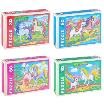 Рыжий кот. Пазлы 80 эл. арт.0491 "Великолепные единороги"