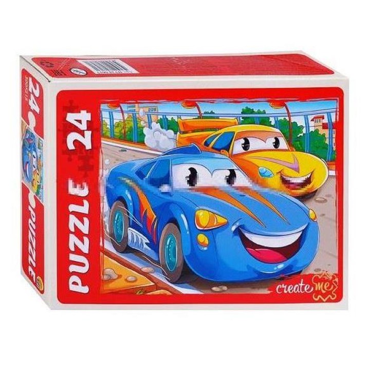 Рыжий кот. Макси-пазлы 24 эл. арт.0613 "Стремительные тачки"