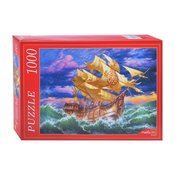 Рыжий кот. Пазлы 1000 эл. арт.6807 "Морская стихия"