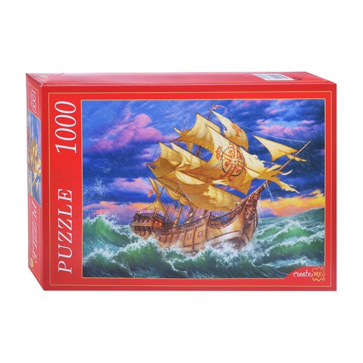 Рыжий кот. Пазлы 1000 эл. арт.6807 "Морская стихия"