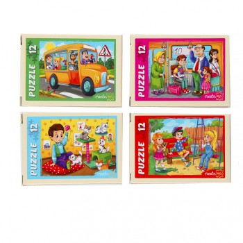 Рыжий кот. Пазлы 12 эл. арт.5624 "Комичные картинки"