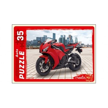 Рыжий кот. Макси-пазлы 35 эл. арт.5910 "Мото и город"