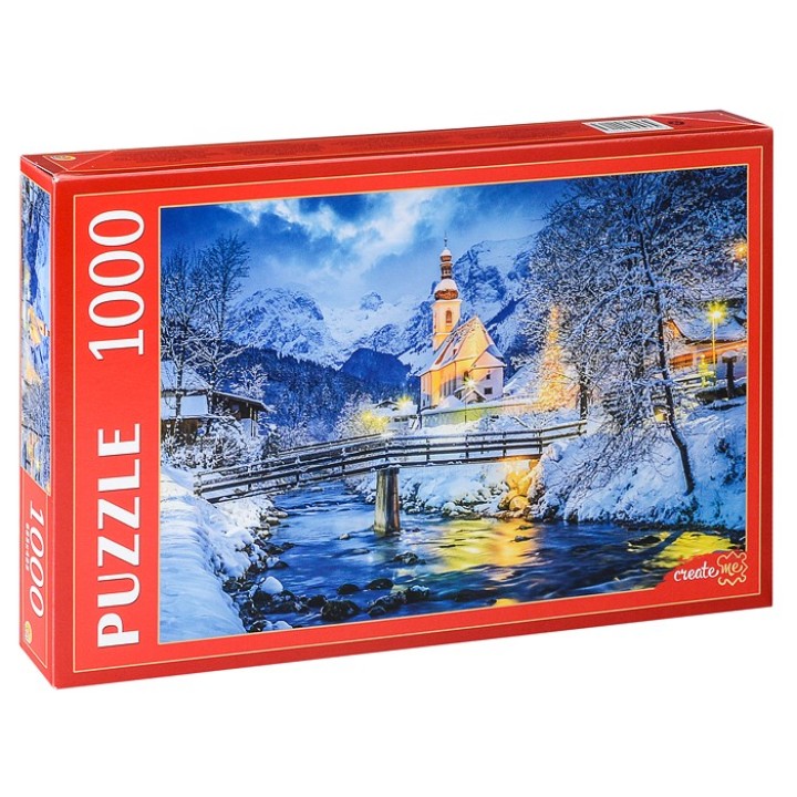 Рыжий кот. Пазлы 1000 эл. арт.2013 "Зимняя Бавария" Германия