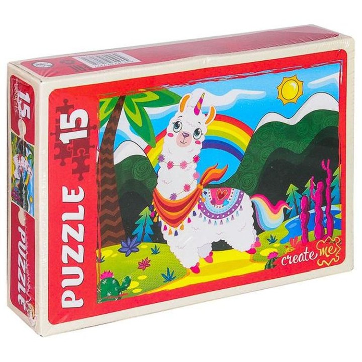 Рыжий кот. Макси-пазлы 15 эл. арт.7177 "Веселая лама"