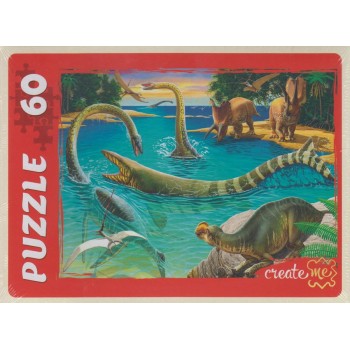 Рыжий кот. Пазлы 60 эл. арт.2963 "Мир динозавров №19"