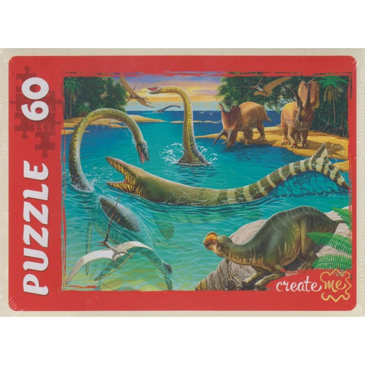 Рыжий кот. Пазлы 60 эл. арт.2963 "Мир динозавров №19"