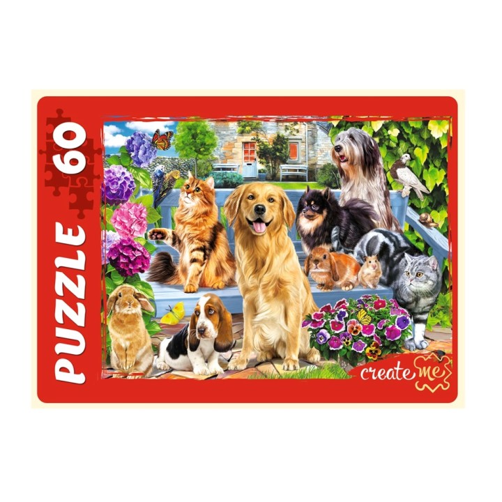 Рыжий кот. Пазлы 60 эл. арт.7645 "Домашние животные №4"