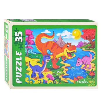 Рыжий кот. Макси-пазлы 35 эл. арт.6784 "Мир динозавров"