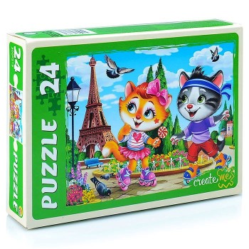 Рыжий кот. Макси-пазлы 24 эл. арт.7186 "История котов"