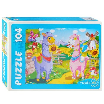 Рыжий кот. Пазлы 104 эл. арт.1533 "Яркие ламы"