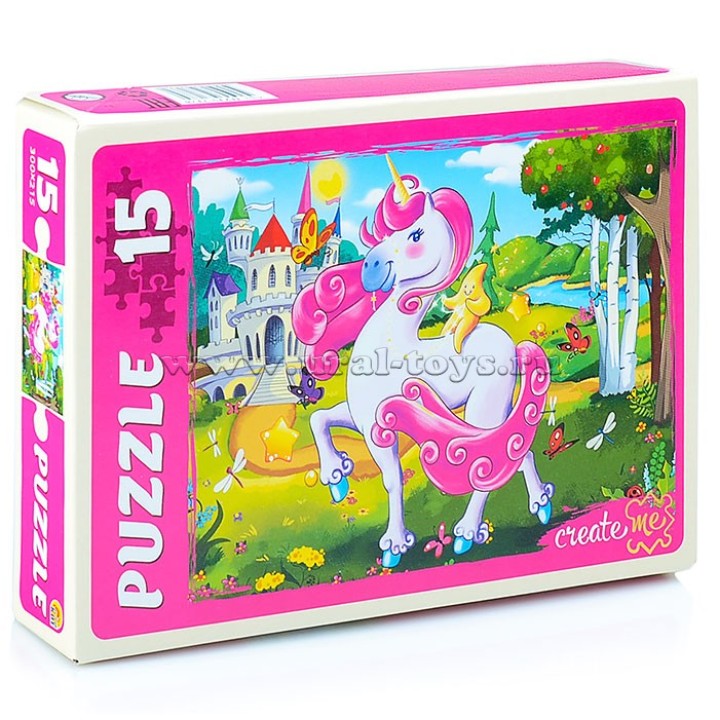 Рыжий кот. Макси-пазлы 15 эл. арт.7178 "Единорожек"