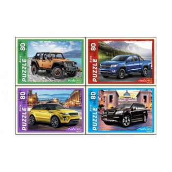 Рыжий кот. Пазлы 80 эл. арт.5929 "Внедорожник" /16