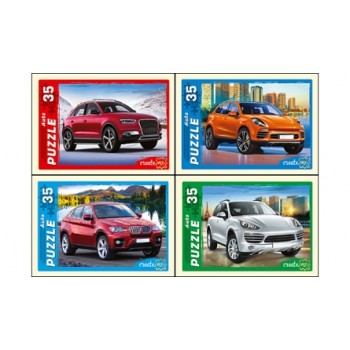 Рыжий кот. Пазлы 35 эл. арт.3253 "Самые лучшие машины/32