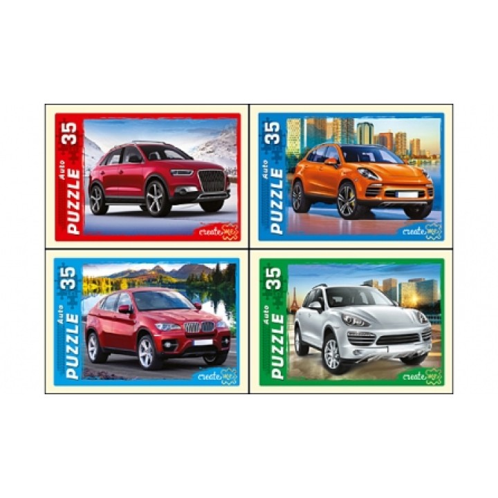 Рыжий кот. Пазлы 35 эл. арт.3253 "Самые лучшие машины/32