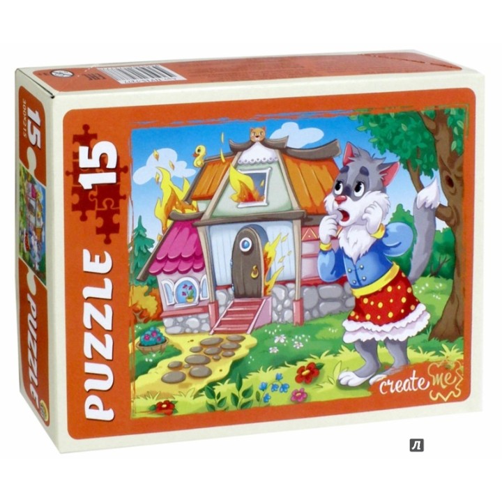 Рыжий кот. Макси-пазлы 15 эл. арт.7277 "Кошкин дом"