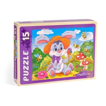 Рыжий кот. Макси-пазлы 15 эл. арт.7279 "Плюшевый зайка"