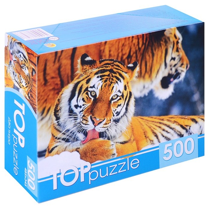 Рыжий кот. TOPpuzzle. Пазлы 500 эл. арт.6797 "Два тигра"