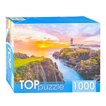 Рыжий кот. TOPpuzzle. Пазлы 1000 эл. арт.2148 "Маяк на мысе Фанад" Ирландия