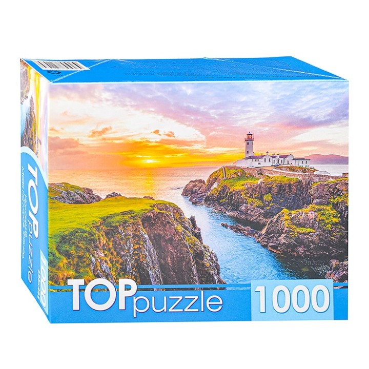 Рыжий кот. TOPpuzzle. Пазлы 1000 эл. арт.2148 "Маяк на мысе Фанад" Ирландия
