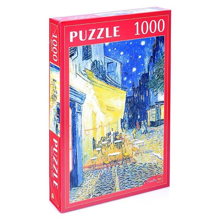 Рыжий кот. Пазлы 1000 эл. арт.7849 "Терраса ночного кафе"