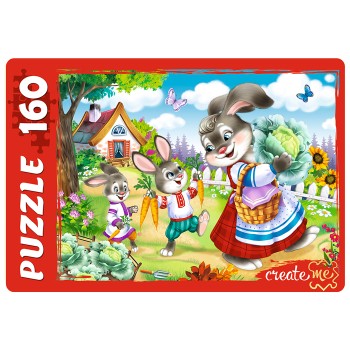 Рыжий кот. Пазлы 160 эл. арт.9831 "Милые зайки"